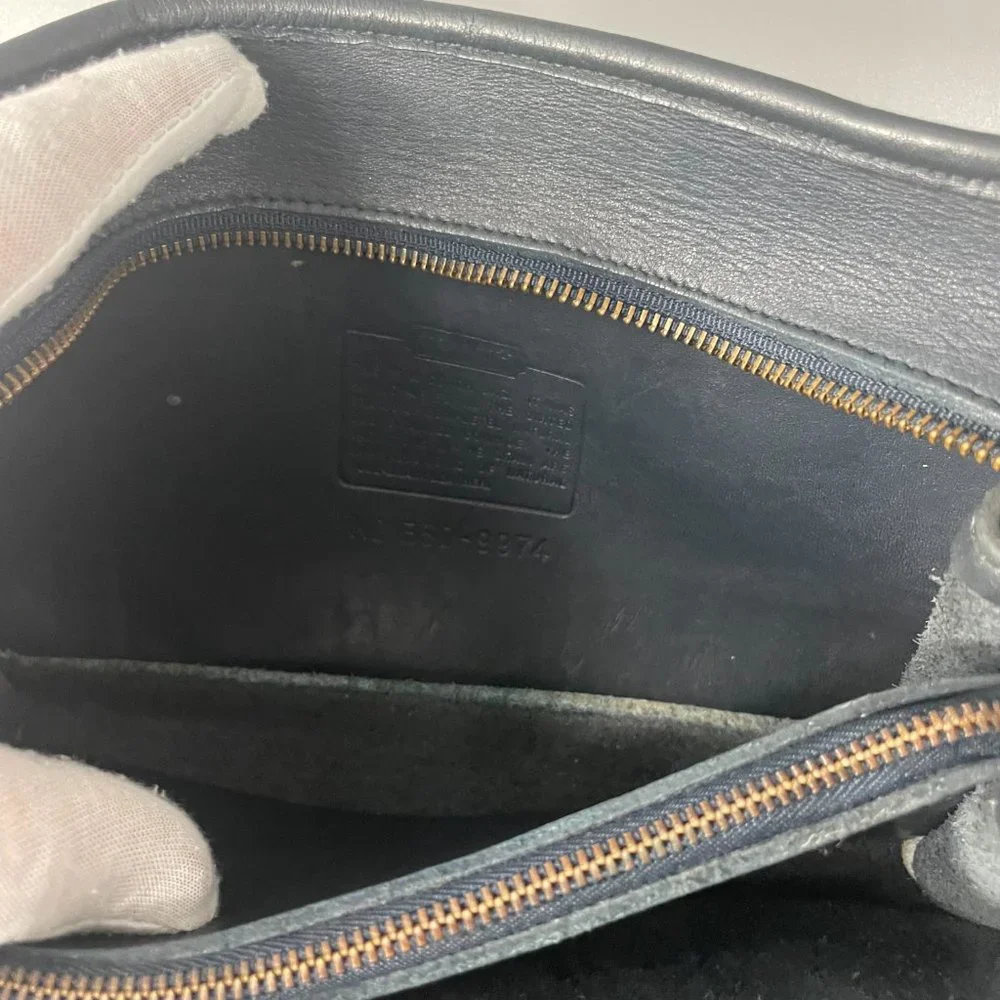 Vintage Coach Multi compartment Zip | #9974 | Navy - Picture 12 of 16